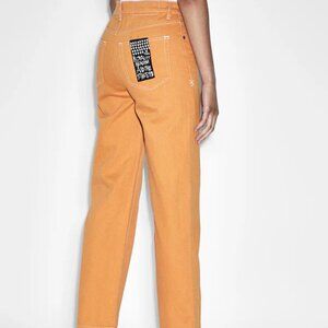 Ksubi Women's Brooklyn Flame Relaxed Straight Leg Jean  Sz: 30